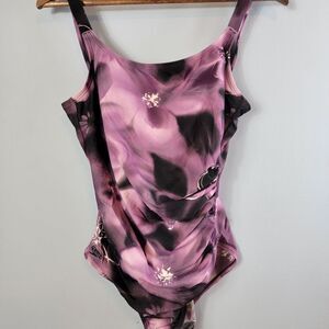 Speedo Tie Dye One Piece Swimsuit / Size 12